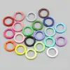 Anel de metal anel mini chaveiro peças diy desenho animado 20mm aberto cor de tinta argola de mola fivela de mola