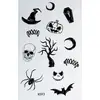 Pegatinas de Tatuaje de Halloween Transfronterizas, Calabaza Aterradora, Araña, Cara de Murciélago, Pegatinas Temporales Impermeables para Maquillaje de Fiesta, Venta al por Mayor