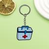Série médica chaveiro criativo shein mochila chaveiro PVC cola macia DIY decoração carro criativo