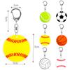 Chaveiro Pingente Acrílico Bola Esportiva Futebol Basquete Beisebol Vôlei Tênis Chaveiro Acrílico Joia