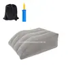 Almofada para Pernas com Apoio para os Pés Inclinado e Alívio de Fadiga, Almofada para Joelhos, Almofada para Pés Portátil para Viagem