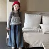 Suéter Mu Ziqi 2026 novo estilo coreano para meninas, casaco da moda, cardigã de tricô, casaco longo de manga comprida marrom para bebês meninas