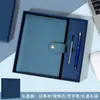 Caderno de Folhas Soltas Personalizado em Couro Genuíno com Padrão Lichia Vintage em Couro Bovino, Bloco de Notas Executivo, Brinde Corporativo com Impressão de Logo