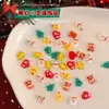 Acessórios de Nail Art de Natal Transfronteiriços Mistos Papai Noel Árvore de Natal Boneco de Neve Sino Desenho Animado Acessórios de Nail Art de Resina
