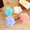 Bolinha de Banho Pequena Cor Mista Espumante Colorida Flor de Banho Fofa Venda Direta da Fábrica Material de Malha de PE Não Desmonta Flor de Toalha de Banho
