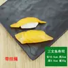 Modelo de sushi de simulação culinária japonesa sushi de salmão falso adereços de display para armário de alimentos brinquedos de comida materiais didáticos