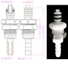 Conectores de Conexión Rápida sin CPC, Conectores de Espiga, Conectores de Plástico, Conectores de Inyección de Agua, Conectores para Equipos de Belleza