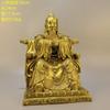Estatua de Buda Wuye Dragón de Latón para Adoración en el Hogar Rey Dragón Guangji Montaña Wutai Estatua de Wuye Adornos de Bodhisattva Real