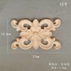 Pieza de Flor Tallada en Madera Maciza Calcomanía Bastidor Bogu Nicho Budista Marco de Encaje Decorativo Marco Exterior Espejo Vacío Marco de Fotos Encaje