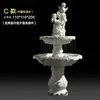 Fonte de água corrente estilo europeu, pátio externo jardim, lago de peixes, elemento aquático, decoração de paisagem, ornamento de casamento, poço dos desejos