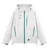 Jaqueta Feminina Outono/Inverno 2025 Corta-vento Impermeável Fashion Versátil Jaqueta Corta-vento para Casal Jaqueta para Caminhada ao Ar Livre Viagem