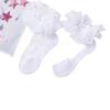 Calcetines para niños, medias de vidrio de colores de verano, seda de hielo, parte inferior de algodón transpirable, calcetines de encaje de princesa, calcetines de baile ultrafinos, calcetines