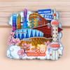 [Shanghái] Pegatinas de Refrigerador de Viaje por la Ciudad de Shanghái Souvenirs de Viaje de Shanghái Marea Nacional Pegatinas de Refrigerador de Madera 3D Venta al por Mayor