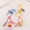 Nuevo lindo llavero colgante de coche de hamburguesa y papas fritas, accesorio creativo de dibujos animados de comida de resina, accesorios para set de auriculares