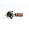 Cafetera italiana Breville Platinum Rich con mango sin fondo, accesorios 870/878, mango de madera de acero inoxidable 304