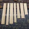 Materiais de marcador de página de bambu em branco para artesanato DIY de jardim de infância, gravação em filigrana, peças de bambu com flores secas fábrica