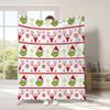 Manta Popular de Cuatro Estaciones Transfronteriza de Comercio Exterior Verde Navideño Peluda Grinch Manta de Franela Manta para Siesta con Aire Acondicionado