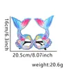 Nuevas Gafas de Fiesta de Sirena Decoración de Cumpleaños Temática del Océano Accesorios para Fotos Montura de Gafas de Princesa Sirena de Dibujos Animados