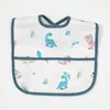 Babero Infantil Transfronterizo Bolsa de Comida Tridimensional para Bebé Babero Impermeable y Lavable para Bebé Bolsa Resbaladiza Super Suave Toalla Resbaladiza para Comer