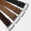 Cinturón Ancho Vintage de Gamuza Transfronterizo para Mujer, Hebilla Doble de Pasador de Moda, Versátil para Abrigos y Vestidos, Sensación de Alta Gama