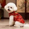 Novo Cheongsam de Cachorro Grande Estilo Chinês, Roupa Quente Estilo Nacional para Cães Grandes