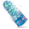 Traje de manicura de Amazon, 12 colores mixtos, esmalte de uñas láser, pegamento, lentejuelas, brillo en polvo, joyería para uñas, diamante