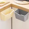 Lixeira de cozinha pendurada na porta do armário da cozinha doméstica balde de armazenamento de plástico especial para sala de estar banheiro lixeira pendurada