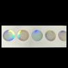 Código láser anti-falsificación etiqueta braille en relieve etiqueta adhesiva de papel recubierto con bronceado holográfico UV