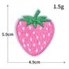 Novos Adesivos de Tecido Rosa Transfronteiriços Diamante Salto Alto Padrão de Desenho Animado Adesivos de Tecido Bordados Acessórios de Vestuário Decoração Patch
