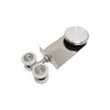 Accesorios de herrajes para polea colgante de puerta corrediza de vidrio para baño, modelo antiguo, rueda colgante para riel de baño, polea para puerta corrediza de empujar y tirar