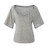 Conjunto de Verão para Garota Popular, Estilo Puro e Sexy, Camiseta da Moda de Manga Curta, Camisole com Bojo Envolto no Peito, Saia Justa no Quadril, Conjunto de Três Peças