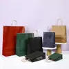 Bolsa de Papel Kraft, Engrosada para Taza Individual/Doble, Té de Leche, Café, Horneado, Empaque para Llevar, Bolsa de Papel, Bolsa Pequeña para Regalo