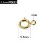 Hebilla de resorte de oro de 14 quilates, accesorios de joyería para bricolaje, hebilla redonda móvil, hebilla de conexión para pulsera, collar, hebilla de joyería de perlas
