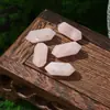 Pendente Hexagonal de Cristal Natural Duplo-Apontado Atacado de Joias Pedra Bruta Pedra Crua Bala Polida Duplo-Apontado Venda Quente Transfronteiriça