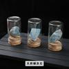 Botellas de Deseos con Muestras Minerales, Piedras Crudas de Cristal Natural, Adornos de Colección de Ciencia de las Rocas, Racimos de Cristal y Gemas al por Mayor