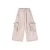 Bolsillo con Lazo Ropa Infantil Bola de Arroz Pegajoso Overol para Niñas al Aire Libre Pantalones Anchos Rectos Infantiles de Moda Otoño 2026