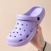 2025 Novas Sandálias de Praia Antiderrapantes Sapatos de Solado Grosso com Buracos Chinelos Masculinos para o Verão ao Ar Livre para Mulheres
