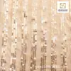 Tecido de lantejoulas listradas tecido bordado vestido de noiva moda feminina tecido de alta elasticidade moda europeia e americana venda direta de fábrica