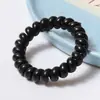 Estilo Coreano Anillo para el Cabello de Línea Telefónica de Café Anillo de Teléfono para Mujer Cuerda para el Cabello Cuerda para la Cabeza de Bobina Eléctrica Estilo Mori Rojo de Internet Banda de Goma