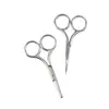 Tijeras de Belleza de Acero Inoxidable de 3.0 mm de Espesor Tijeras Domésticas Redondas para Vello Nasal Herramientas de Belleza Tijeras para Vello Nasal y Cejas Tijeras de Recorte para Maquillaje
