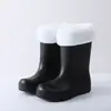 Botas de Lluvia Cálidas para Niños 2026 Nuevo Invierno Súper Ligeras de Media Caña Antideslizantes Suaves Botas de Lluvia para Niños Niñas Bebés Zapatos de Agua