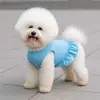 Nuevo Vestido para Perro Primavera y Verano Multicolor Plisado con Volantes Falda para Perro y Gato Mascota Vestido sin Mangas