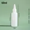 Botellas de Plástico Blancas con Boquilla Puntiaguda para Mascotas en Varios Tamaños, Botellas Exprimidoras para Salsas, Productos Farmacéuticos y Lubricantes, Suministro Directo del Fabricante
