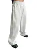 Pantalones Deportivos Largos para Hombre 2025 Europeos y Americanos Amazon Tk con Cintura de Cordón, Pierna Recta Ancha, Ajuste Holgado, con Bolsillos