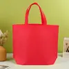 Bolsas No Tejidas en Stock Impresión de Logo en Blanco Impresión a Color Prensa de Calor Laminadas Bolsas de Compra Publicitarias Bolsas Reutilizables Ecológicas Al Por Mayor