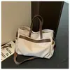 Nova Bolsa Tote Simples de Cor Sólida de Nicho Bolsa de Ombro Versátil de Grande Capacidade Casual para Mulheres Bolsa Transversal para o Dia a Dia