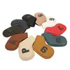 Fundas personalizadas para hierros de golf, fundas de cabeza de palo de PU de doble cara con borde de aceite digital de colores, fundas para palos de golf