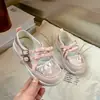 Zapatos Mary Jane de Satén Estilo Coreano Estilo Ballet para Niñas 2025 Primavera y Otoño Nuevos Zapatos Casuales con Suela Suave Antideslizantes Tenis