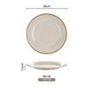 Fabricante Directo Beige Patrón Hielo Vajilla de Melamina Restaurante Comercial Anti-Caída Juego de Tazones y Platos Venta al por Mayor Producción de Logotipos
