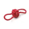 Brinquedo de Corda de Algodão Resistente a Mastigação para Cachorros, Brinquedos para Cães de Porte Pequeno e Médio, Brinquedo de Nó de Corda, Conjunto de Frisbee Suprimentos para Animais de Estimação